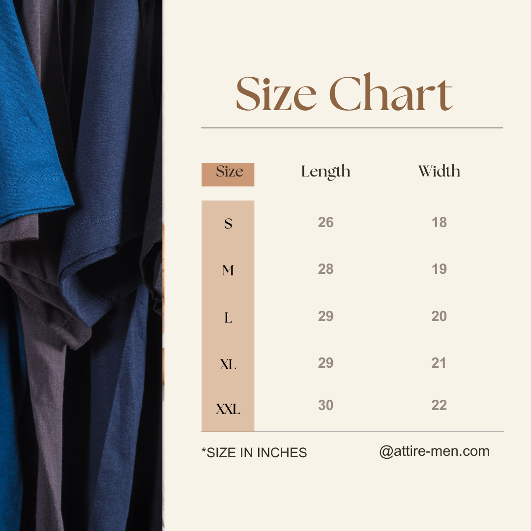 AttireMen™ Organic Cotton T-Shirt - Black