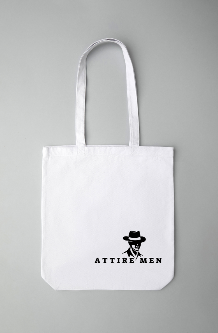 White - Cotton men's Tote bag