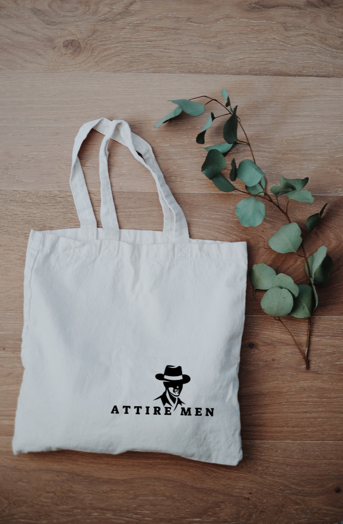 White - Cotton men's Tote bag